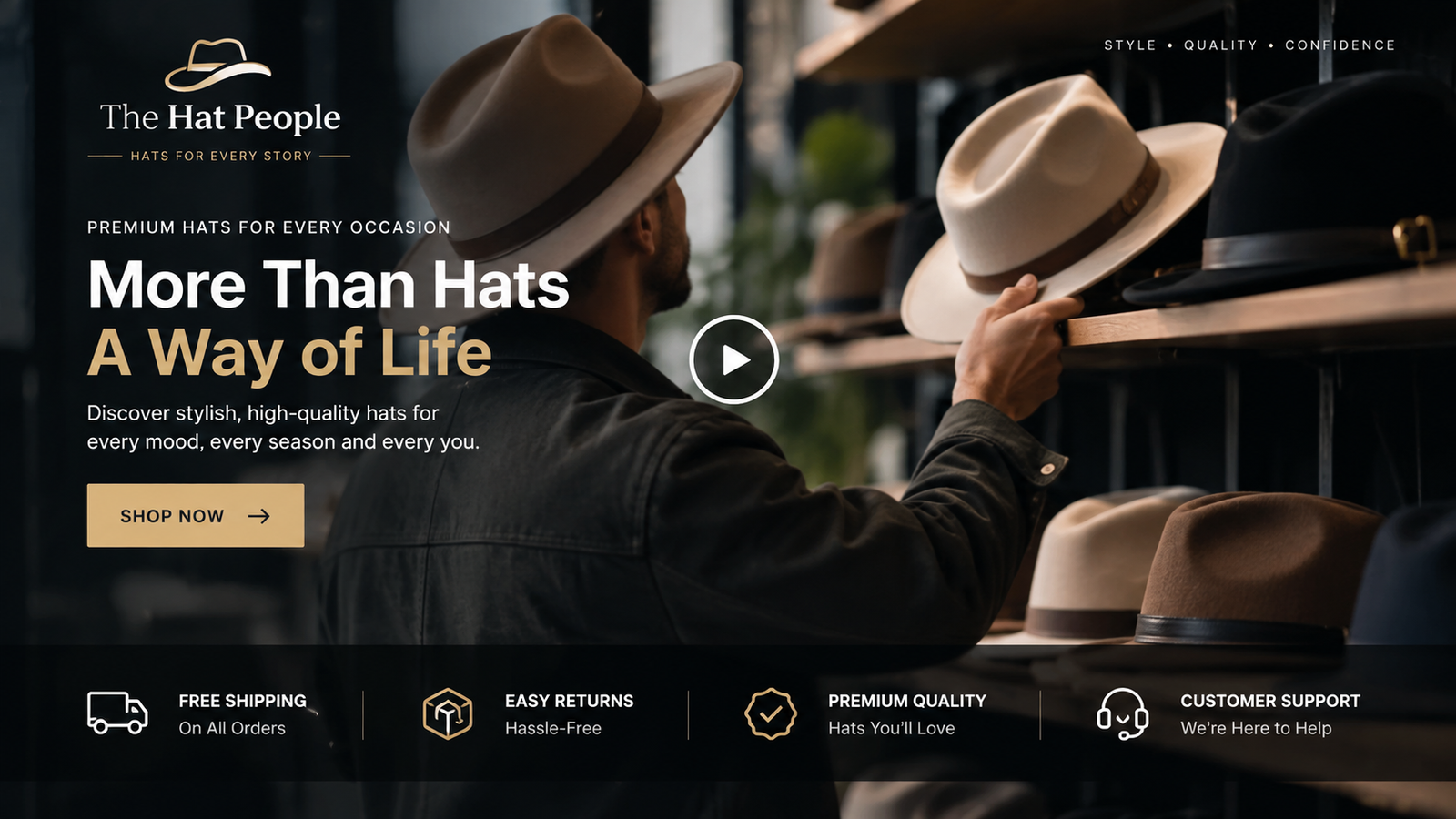 The Hat People premium hats