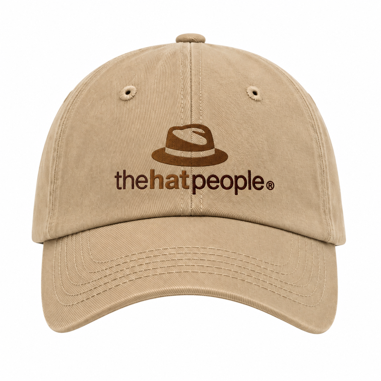 The Hat People Classic Beige Cotton Baseball Cap